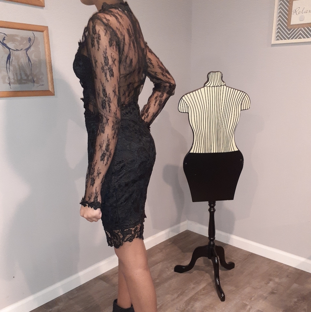 Akira Lace Cutout Dress